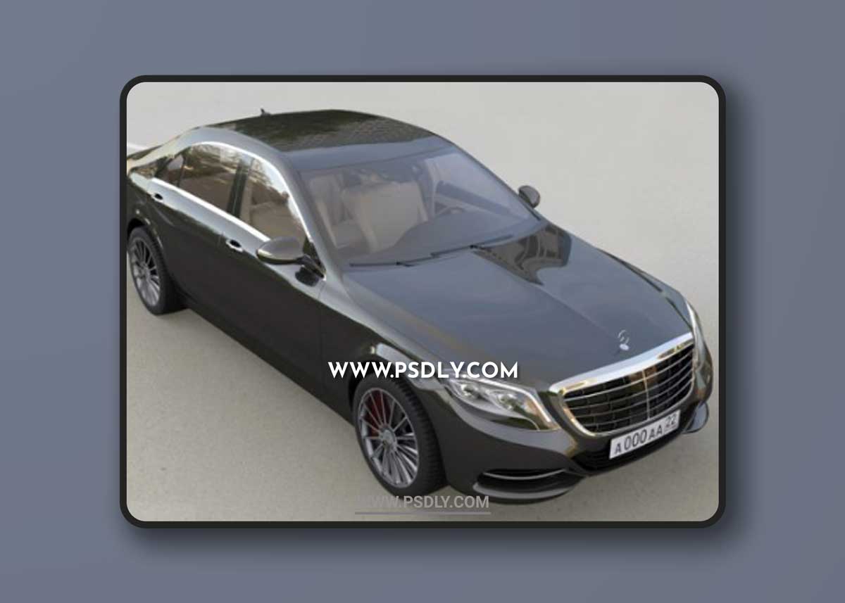 Mercedes W222 3D Model