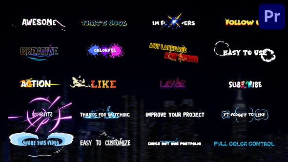 Videohive - Stylish Titles | Premiere Pro MOGRT - 33669777