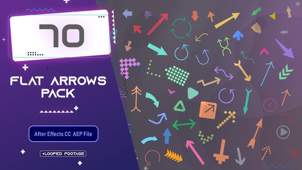 Videohive Flat Arrows Pack 33663608