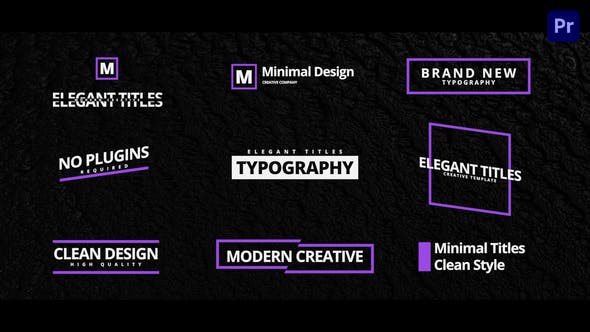 Videohive - Elegant Titles For Premiere Pro - 33640558