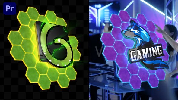 Videohive - Hexagons Logo Transition | Premiere Version - 33407248