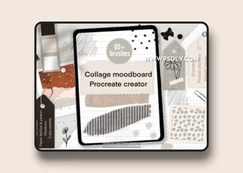 Procreate moodboard iPad collage