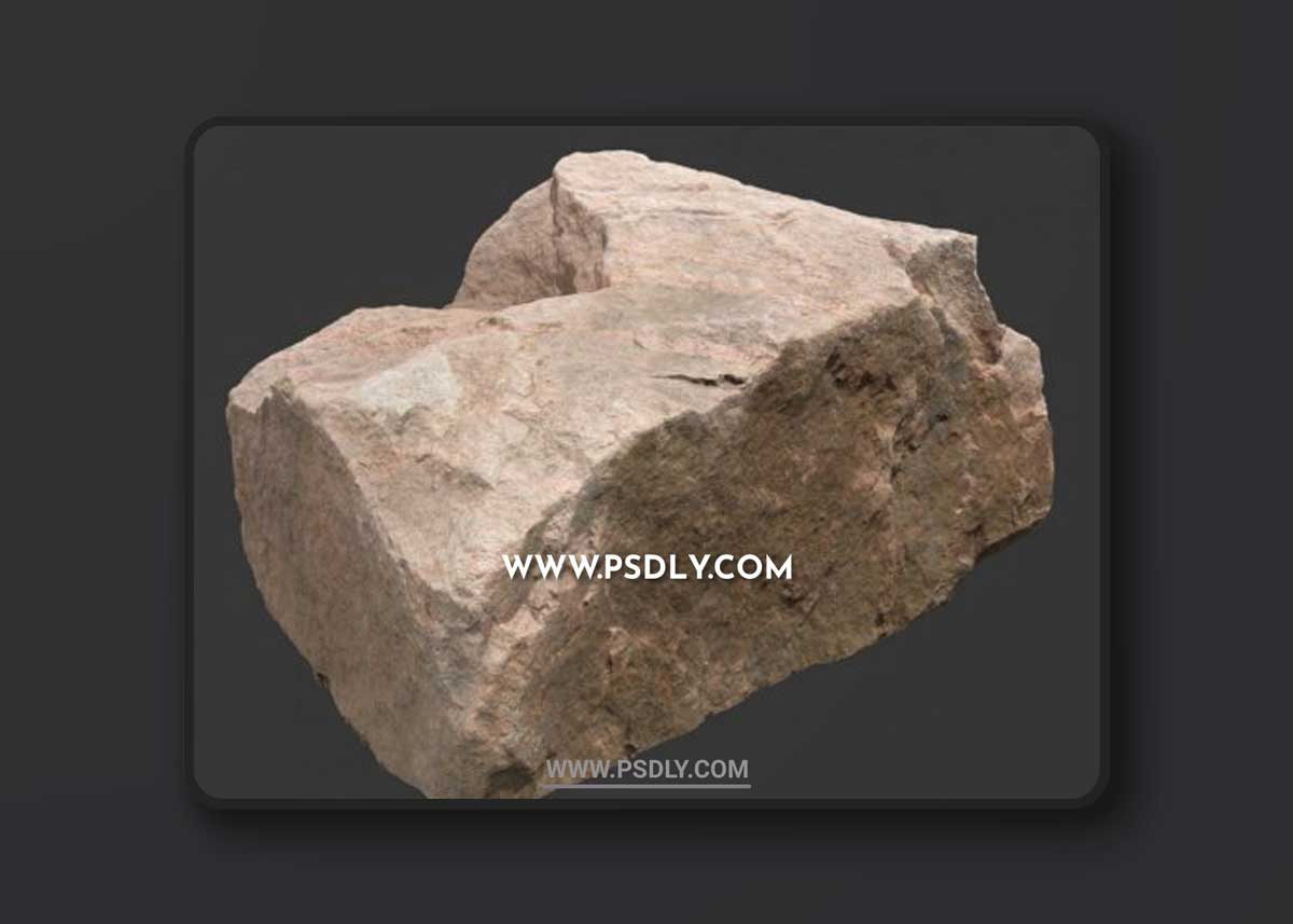Rock Boulder Large 10 3D Models