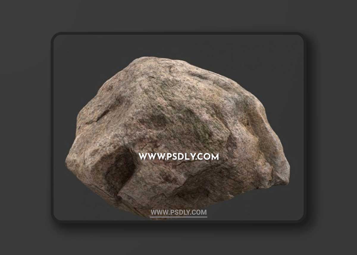 Rock Boulder Large 11 3D Models