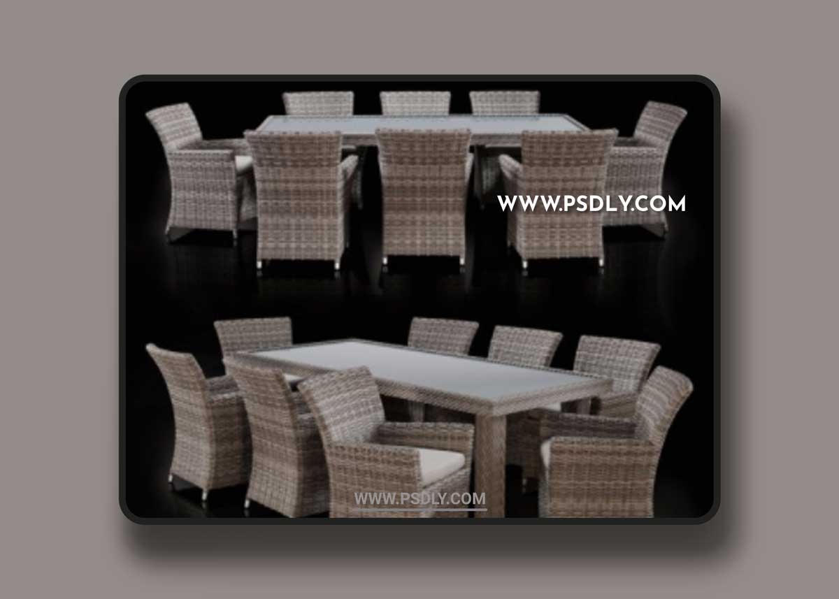 Savannah 9 Piece Outdoor Wicker Dining Set