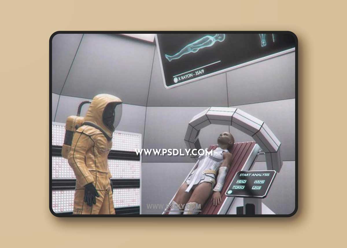 Sci-Fi Exam Room 3D Models