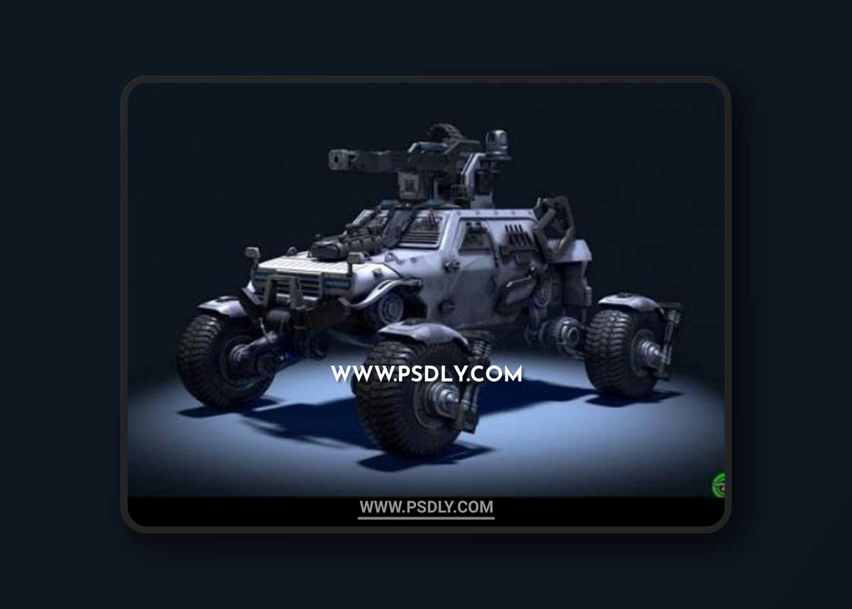 Sci-Fi Military Buggy 3D Models