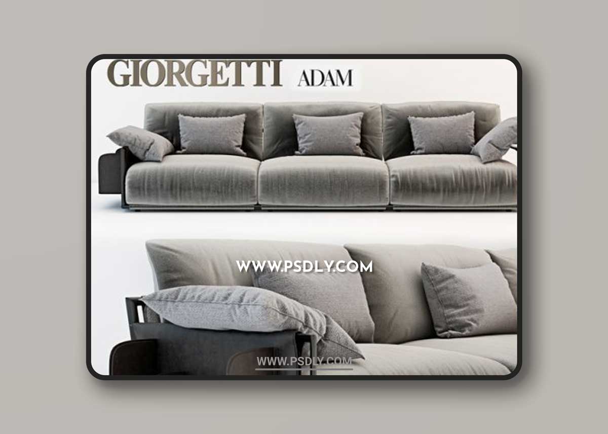 Sofa giorgetti ADAM 3D Models