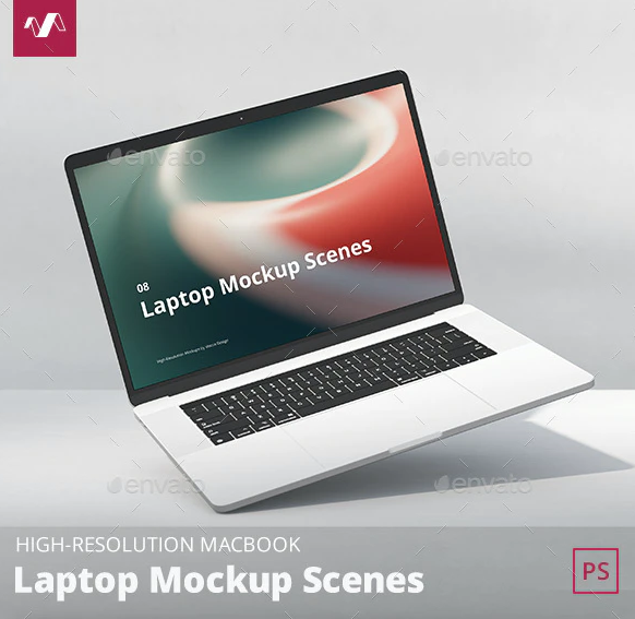 GraphicRiver - Laptop Mockup Scenes 33829899