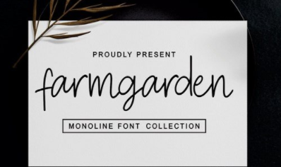 Farmgarden - Monoline Font
