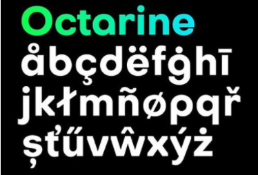 Octarine 16 fonts