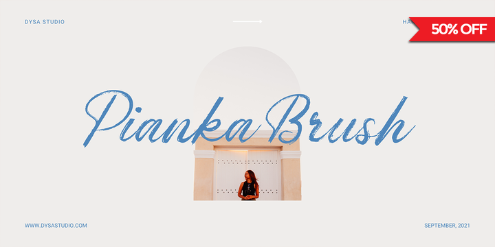 Pianka Brush Font