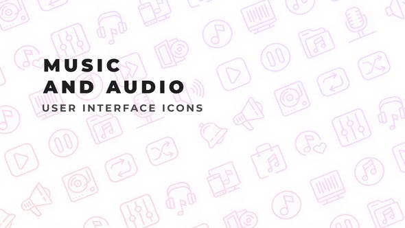 Videohive Music & Audio - User Interface Icons 34274877