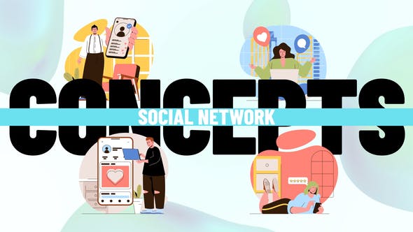 Videohive Social network - Scene Situation 34402213