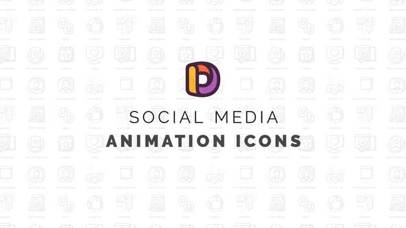 Videohive Social media - Animation Icons 34466909