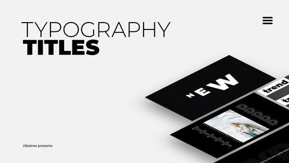 Videohive Typography Titles | After Effects 34154952