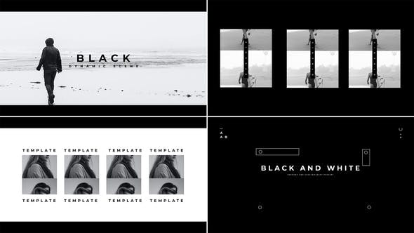 Videohive Black White Intro Show 33951185