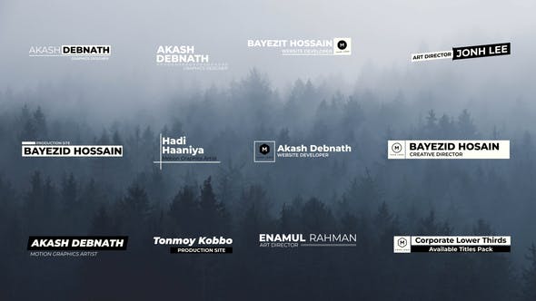 Videohive Creative Lower Thirds | After Effects 34334873