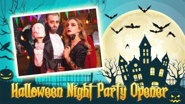 Videohive Halloween Night Party Opener 34044276