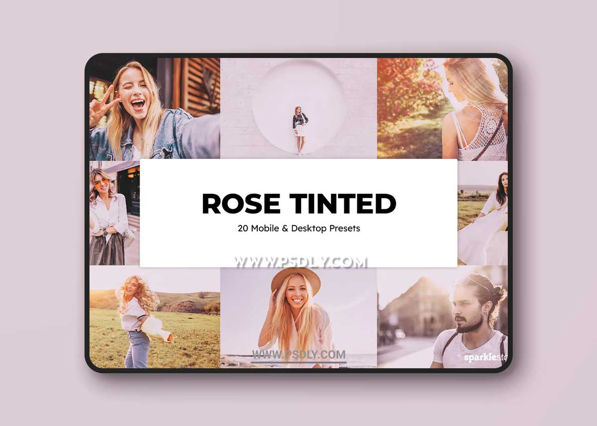 20 Rose Tinted Lightroom Presets & LUTs