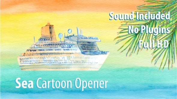 Videohive Sea Cartoon Opener 11660616