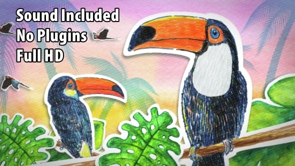 Videohive Tropical Cartoon Opener 14907888