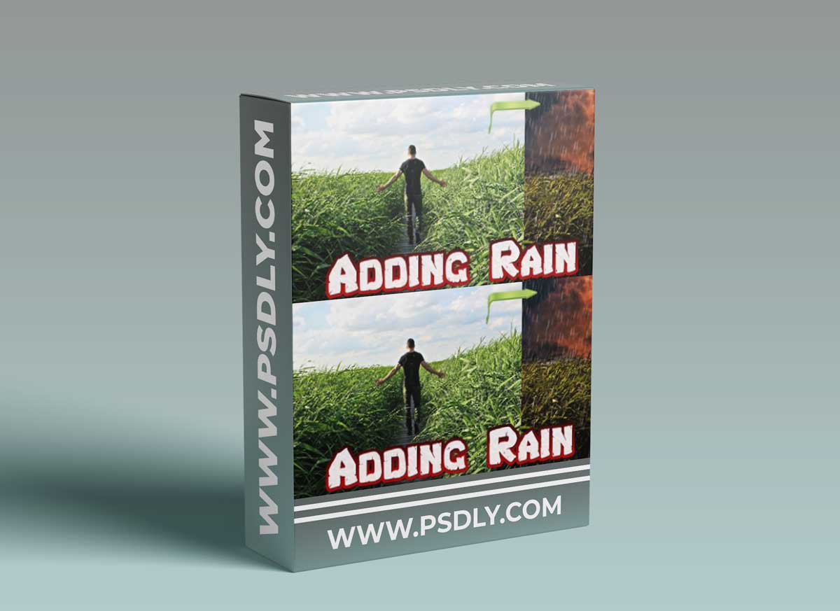 Add Rain and Stormy Cloud Effect in Picture using Photoshop Easy Steps