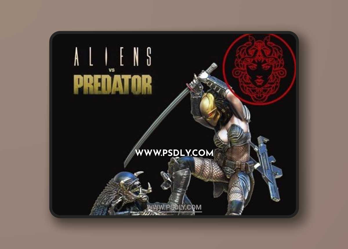 Alien vs Predator Machiko– 3D Print Model