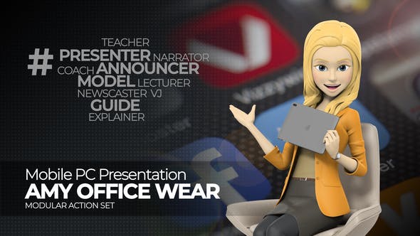Videohive Presentation Mobile PC Amy Office Wear 26830490