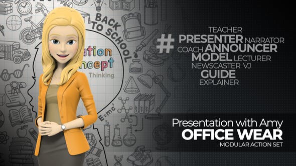 Videohive Presentation With Amy: Office Wear 14544251