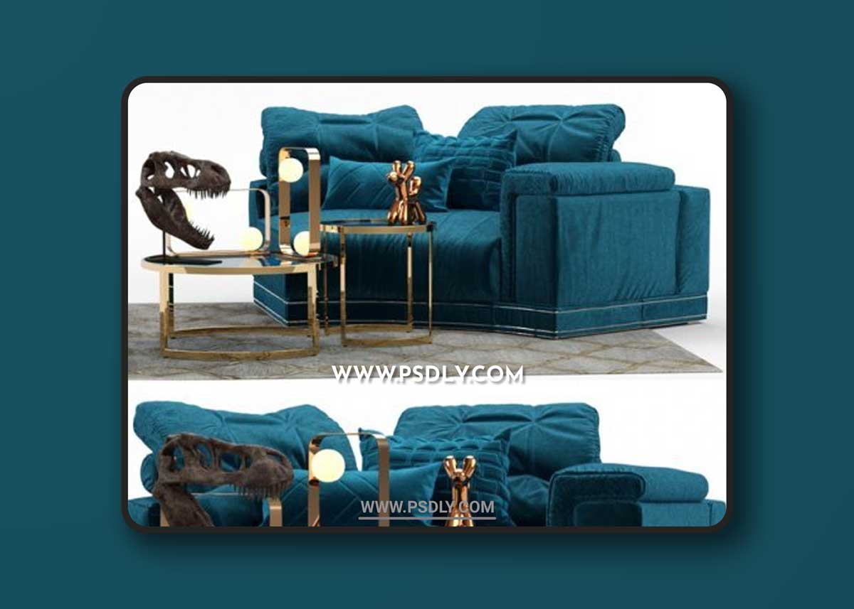 Andrew Sofa by Fendi (Section A)