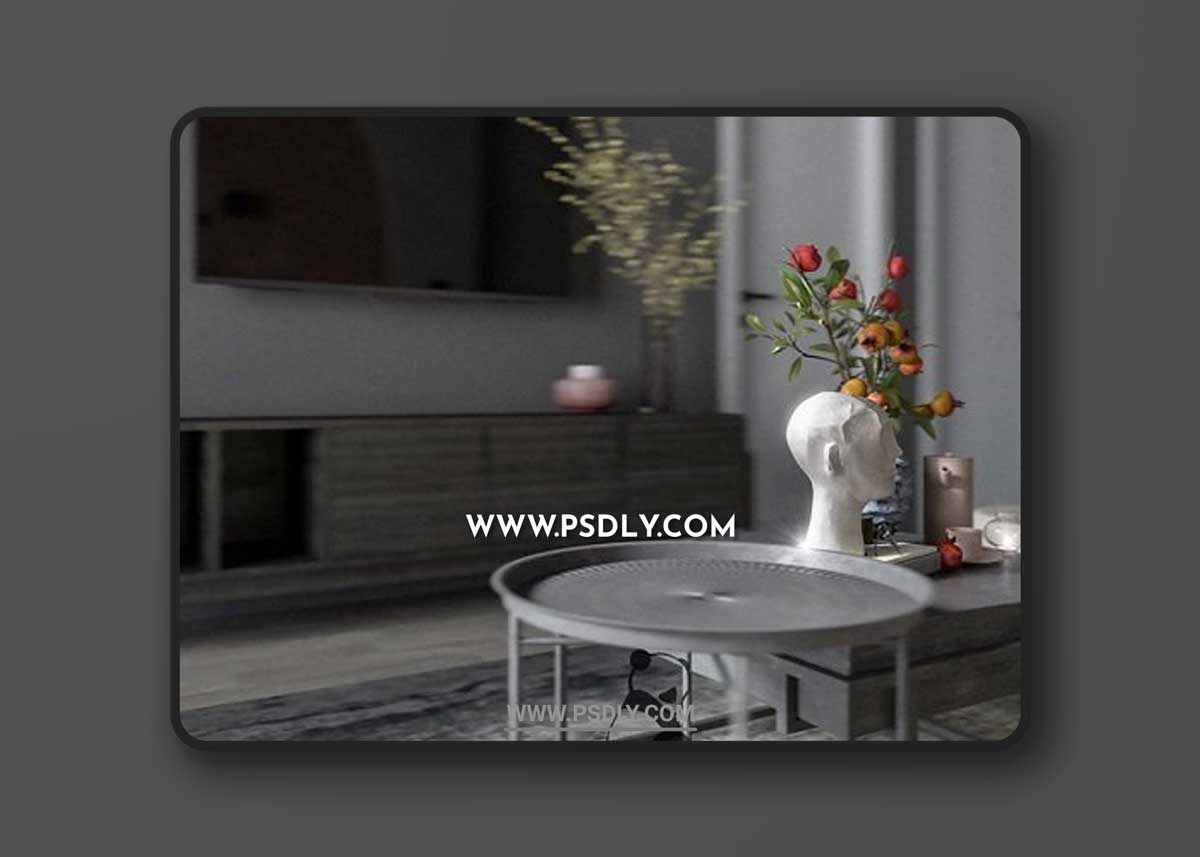 Apartment Interior Scene 02 Sketchup 3D Models