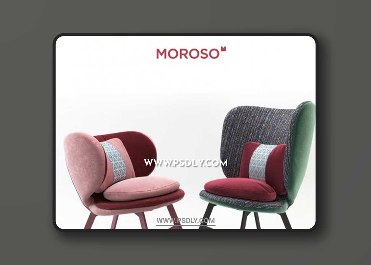Ariel Small Armchair & Ayub Armchair by Moroso