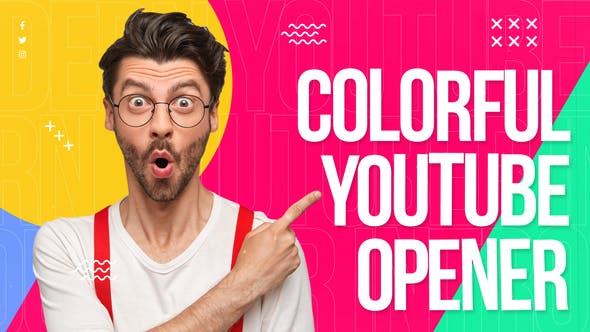 Videohive Colorful Youtube Opener 34151328