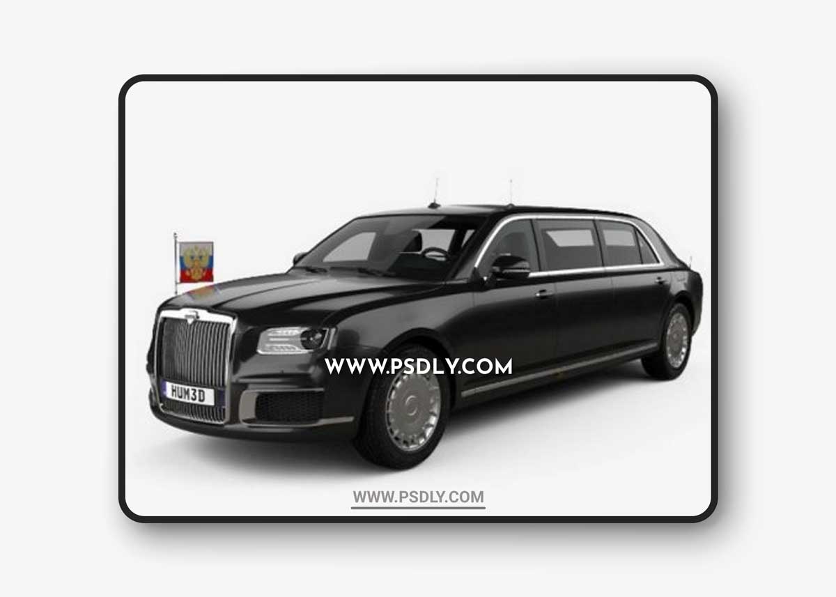 Aurus Senat Presidential Limousine 2018 3D Models