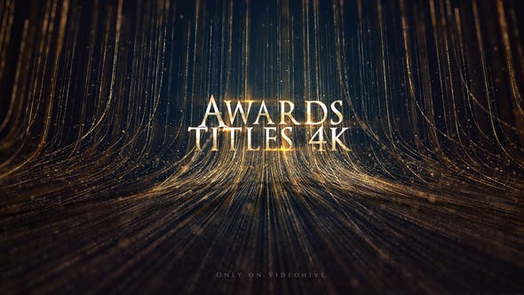 Videohive Awards Titles 4K and Awards Background Loop 4K 22399668