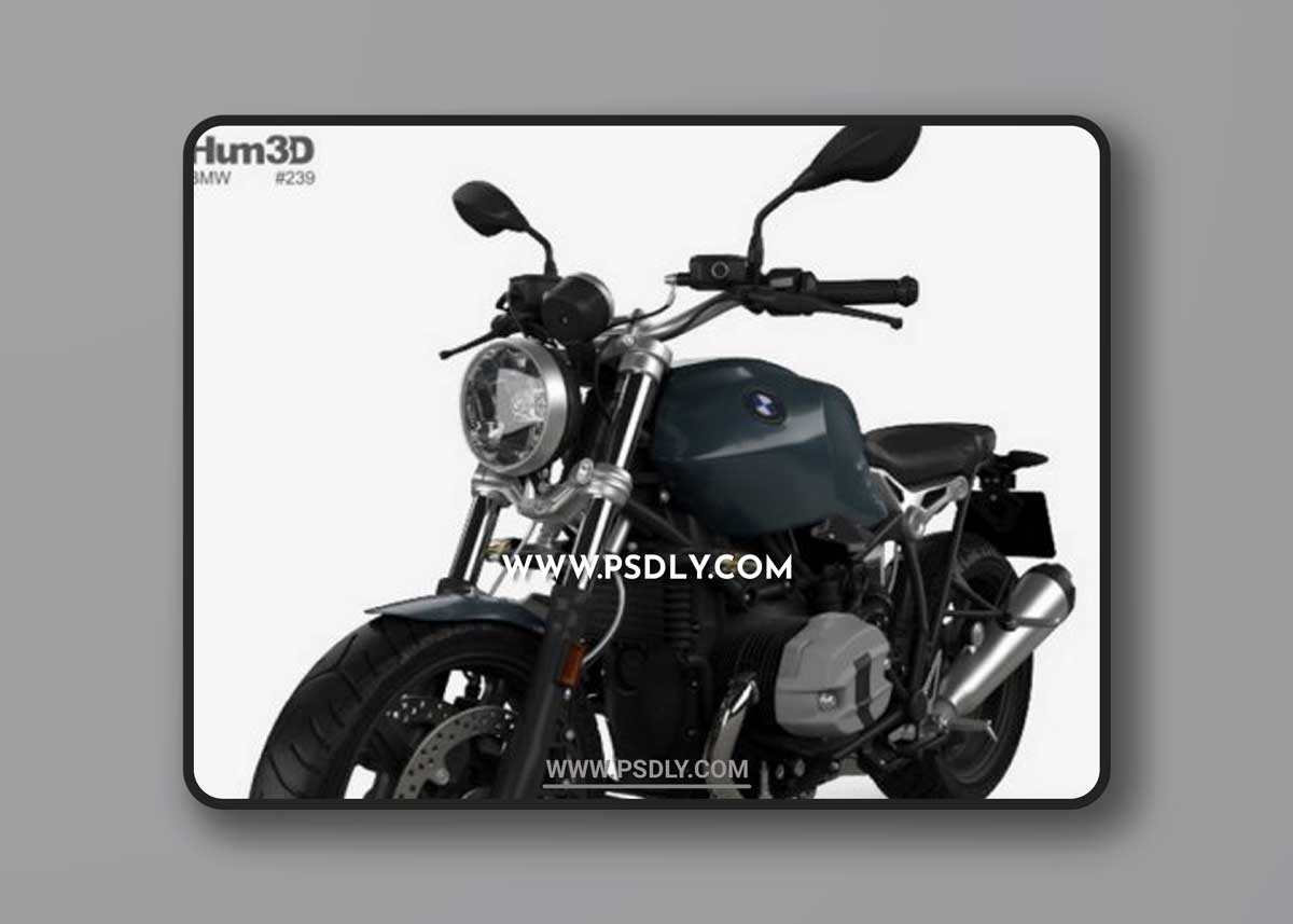 BMW R nineT Pure 2018 3D Models
