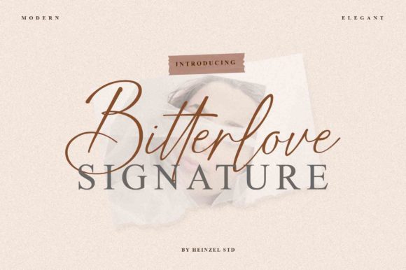 Bitterlove Signature Font