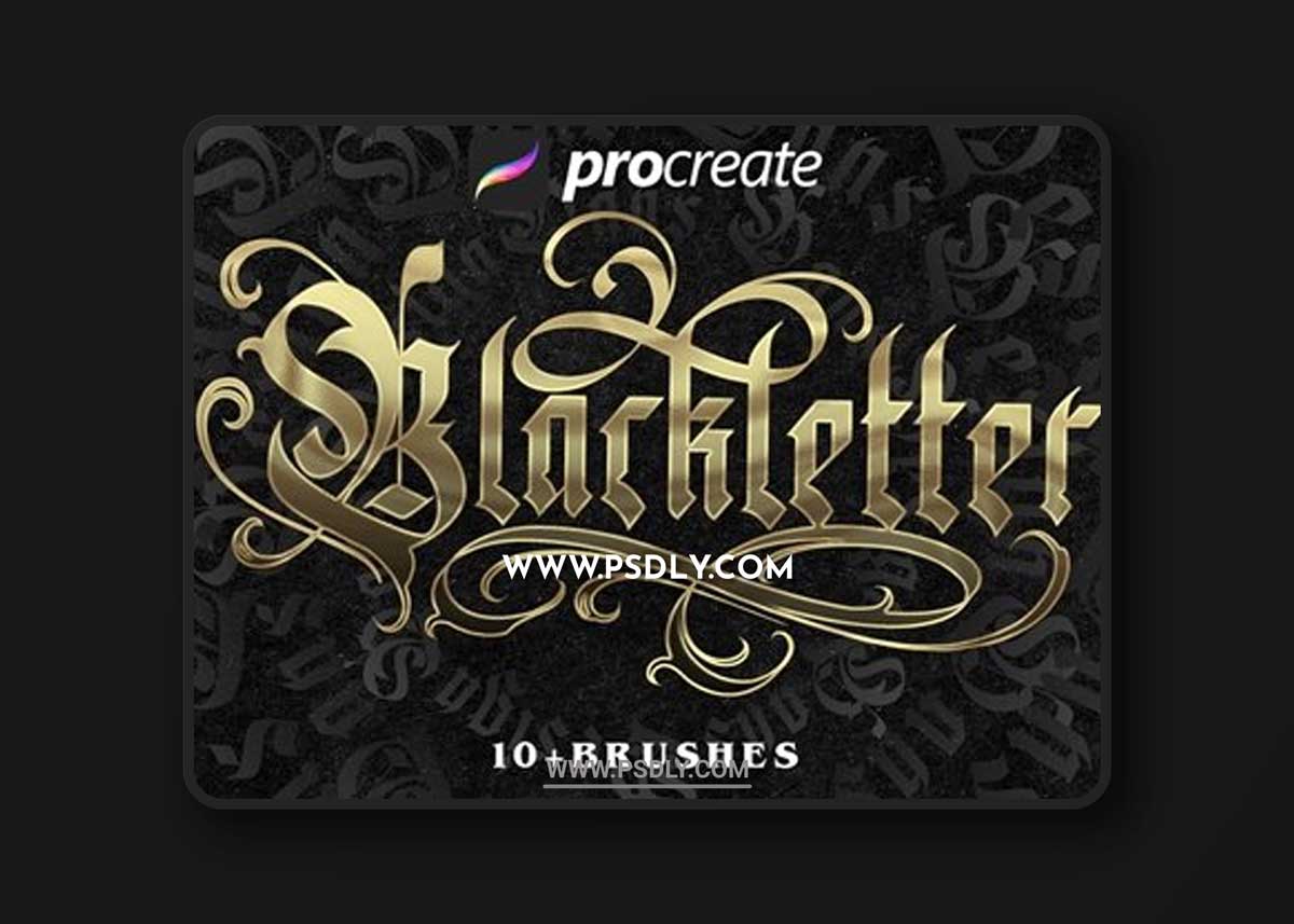 Blackletter Brush Procreate
