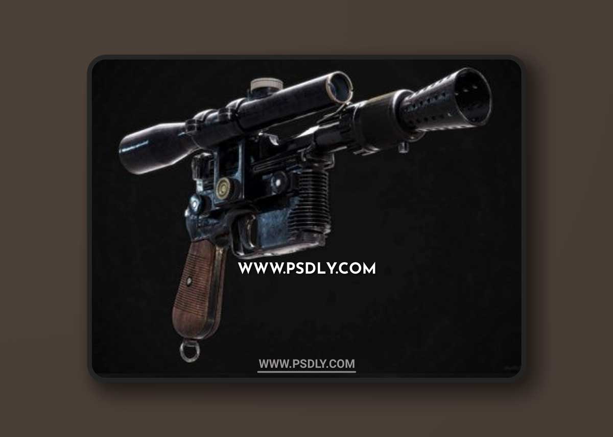 Blastech Industries DL-44 Heavy Blaster Pistol 3D Models