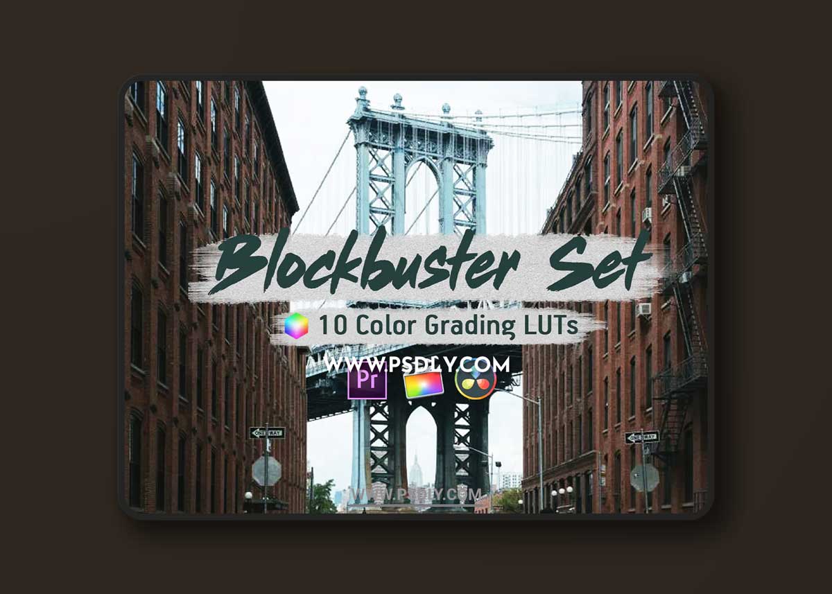 Blockbuster Set Color Grading LUTs
