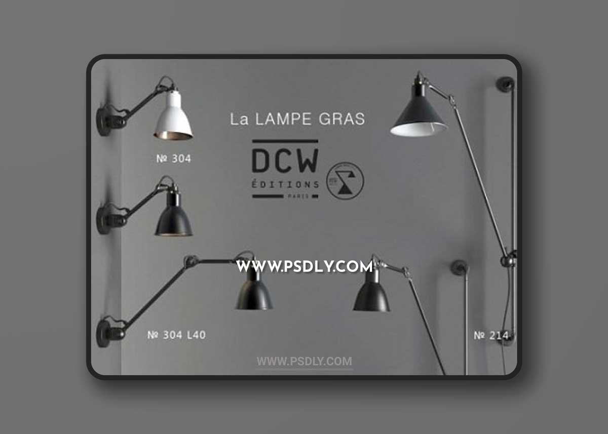 Bra Set & La Lampe GRAS 3d model