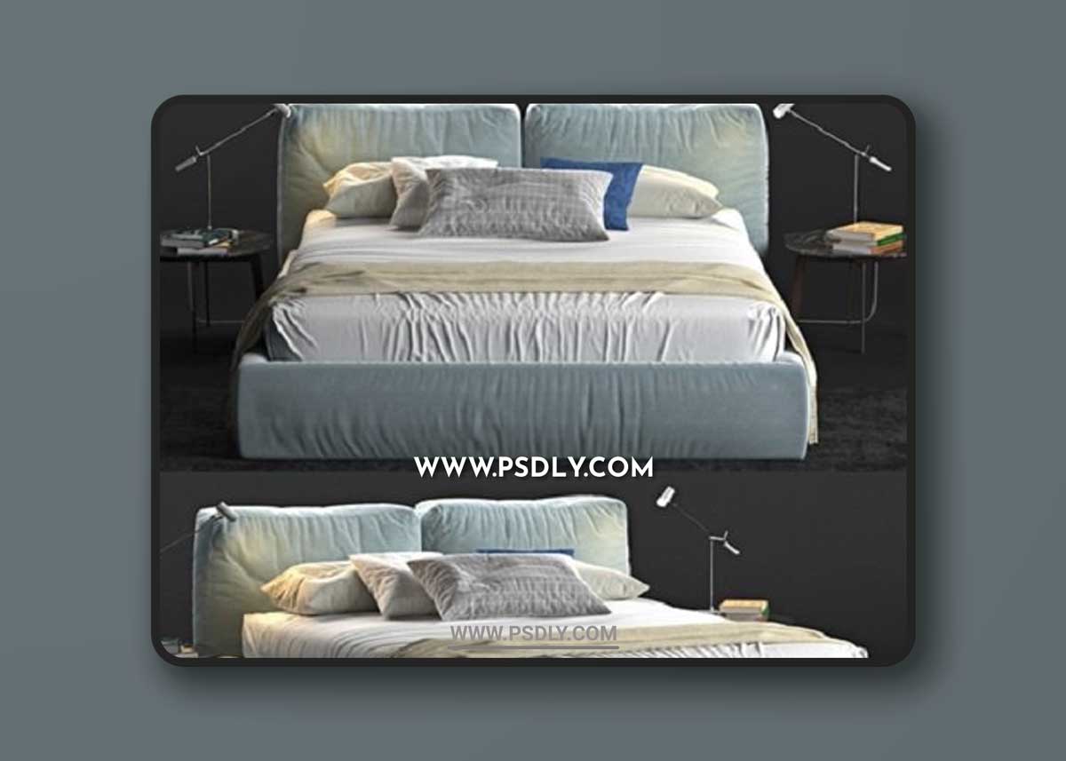Brick Novamobili Bed 3D Models