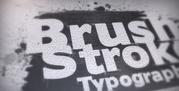 Videohive Brush Stroke Typography 9184479
