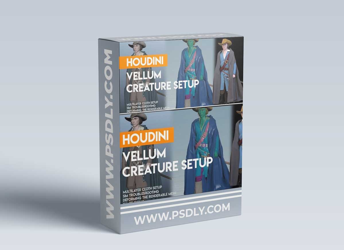 CGCircuit – Houdini Vellum Creature Setup