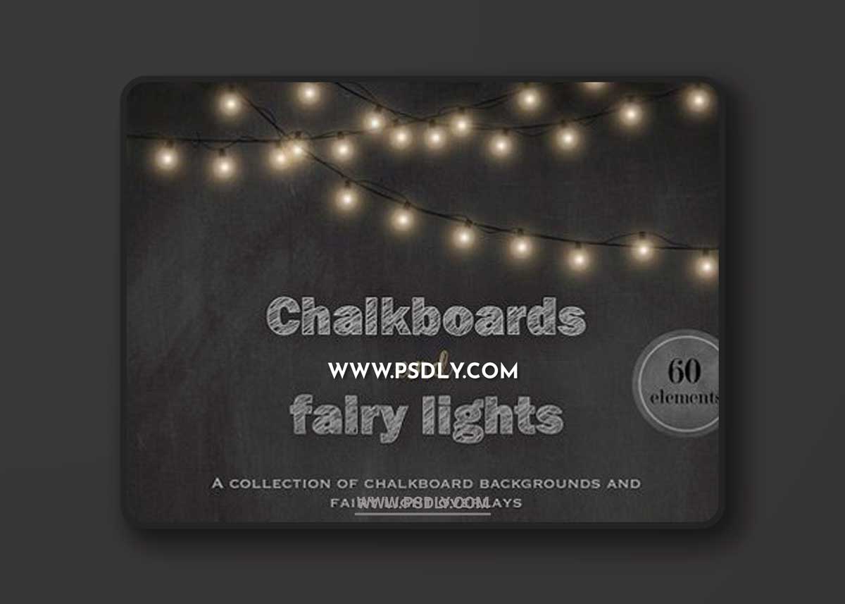Chalkboards and fairy lights