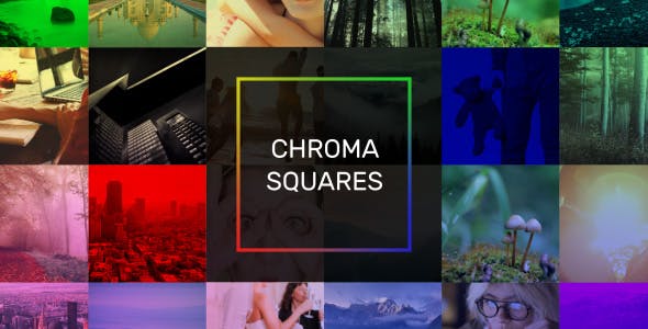 Videohive Chroma Squares Dynamic Slideshow 20362587