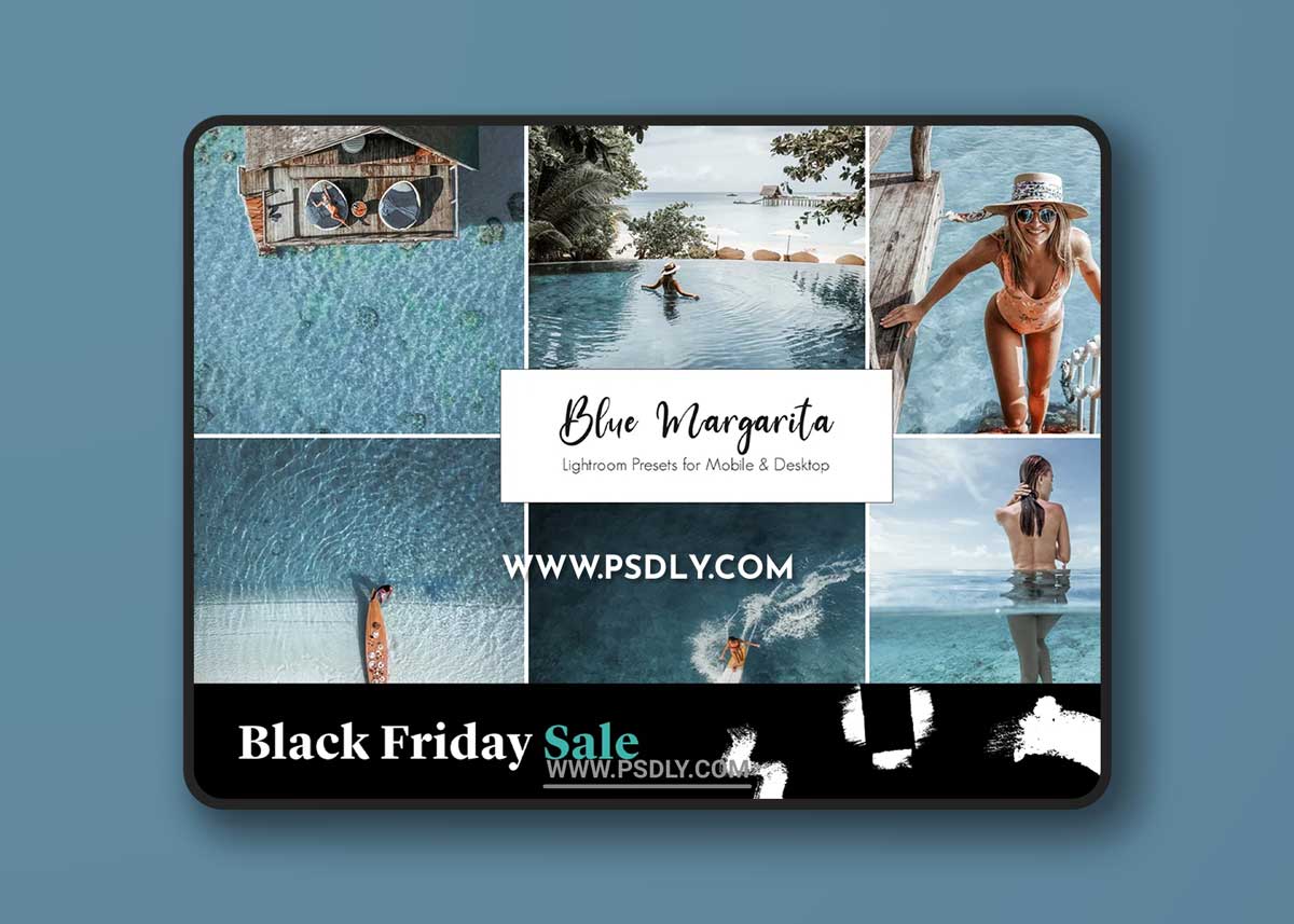 CreativeMarket - Blue Margarita Lightroom Presets 5421116