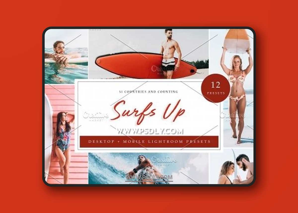 CreativeMarket - Lightroom Presets | Surfs Up x 12 5039577