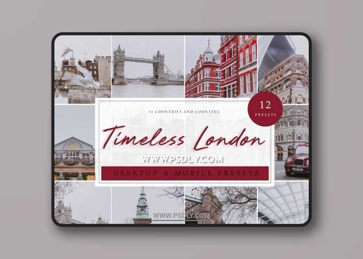CreativeMarket - Lightroom Presets | Timeless London 3912168